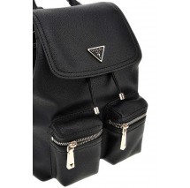 GUESS MANHATTAN II FLAP BACKPACK ΤΣΑΝΤΑ ΓΥΝΑΙΚΕΙΑ BLACK