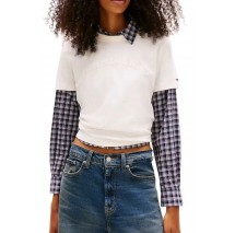 TOMMY JEANS REG GMD VARSITY TEE T-SHIRT  ΜΠΛΟΥΖΑ ΓΥΝΑΙΚΕΙΑ OFF WHITE