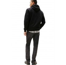 TOMMY JEANS REG BADGE HOODIE EXT ΜΠΛΟΥΖΑ ΦΟΥΤΕΡ ΑΝΔΡΙΚΗ BLACK