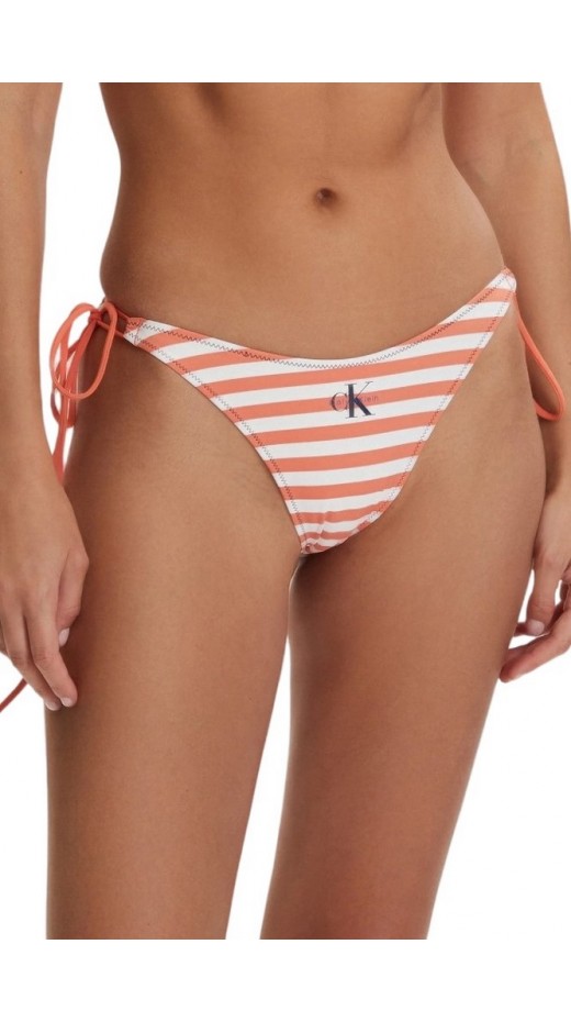 CALVIN KLEIN SIDE TIE BOTTOM ΜΑΓΙΟ ΓΥΝΑΙΚΕΙΟ ORANGE