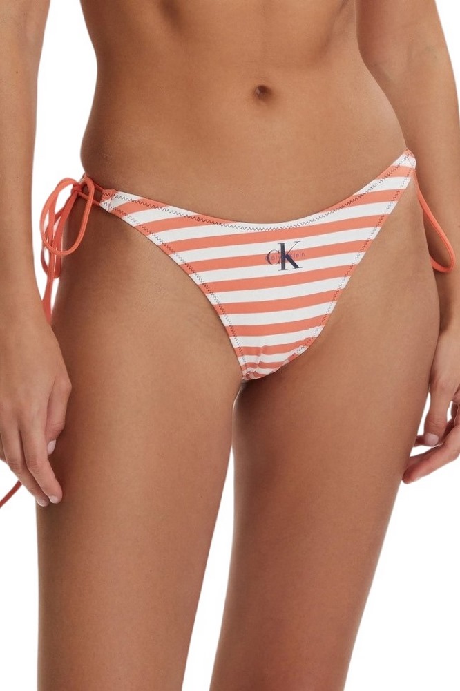 CALVIN KLEIN SIDE TIE BOTTOM ΜΑΓΙΟ ΓΥΝΑΙΚΕΙΟ ORANGE