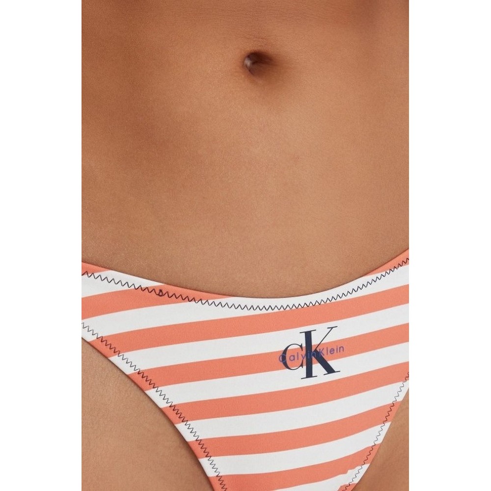 CALVIN KLEIN SIDE TIE BOTTOM ΜΑΓΙΟ ΓΥΝΑΙΚΕΙΟ ORANGE