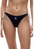 CALVIN KLEIN SIDE TIE BOTTOM ΜΑΓΙΟ ΓΥΝΑΙΚΕΙΟ BLACK