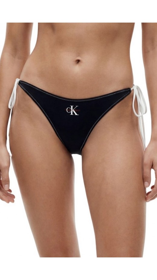 CALVIN KLEIN SIDE TIE BOTTOM ΜΑΓΙΟ ΓΥΝΑΙΚΕΙΟ BLACK