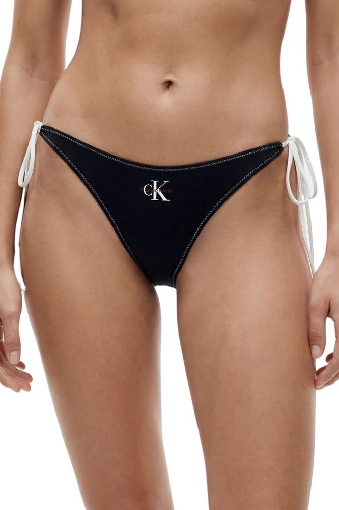 CALVIN KLEIN SIDE TIE BOTTOM ΜΑΓΙΟ ΓΥΝΑΙΚΕΙΟ BLACK