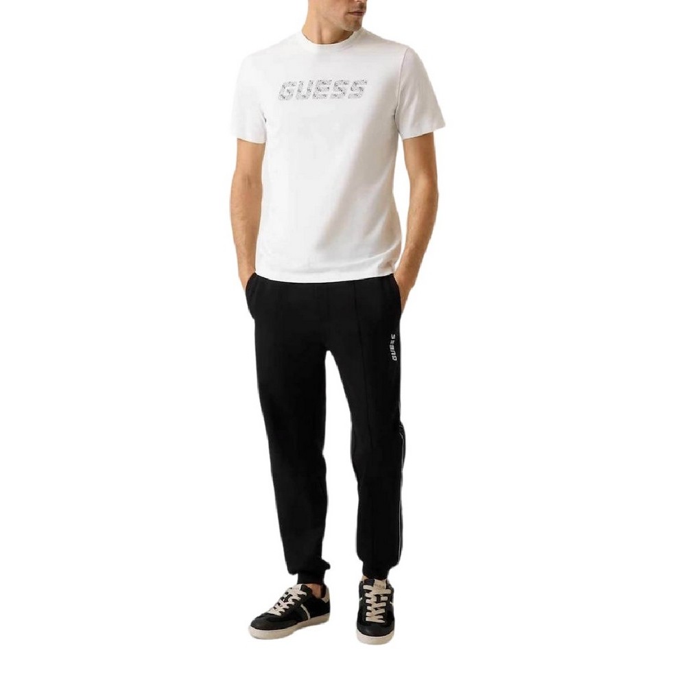 GUESS MASKA CN T-SHIRT ΜΠΛΟΥΖΑ ΑΝΔΡΙΚΗ WHITE