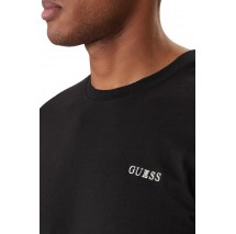 GUESS MARZIO CN T-SHIRT ΜΠΛΟΥΖΑ ΑΝΔΡΙΚΗ BLACK