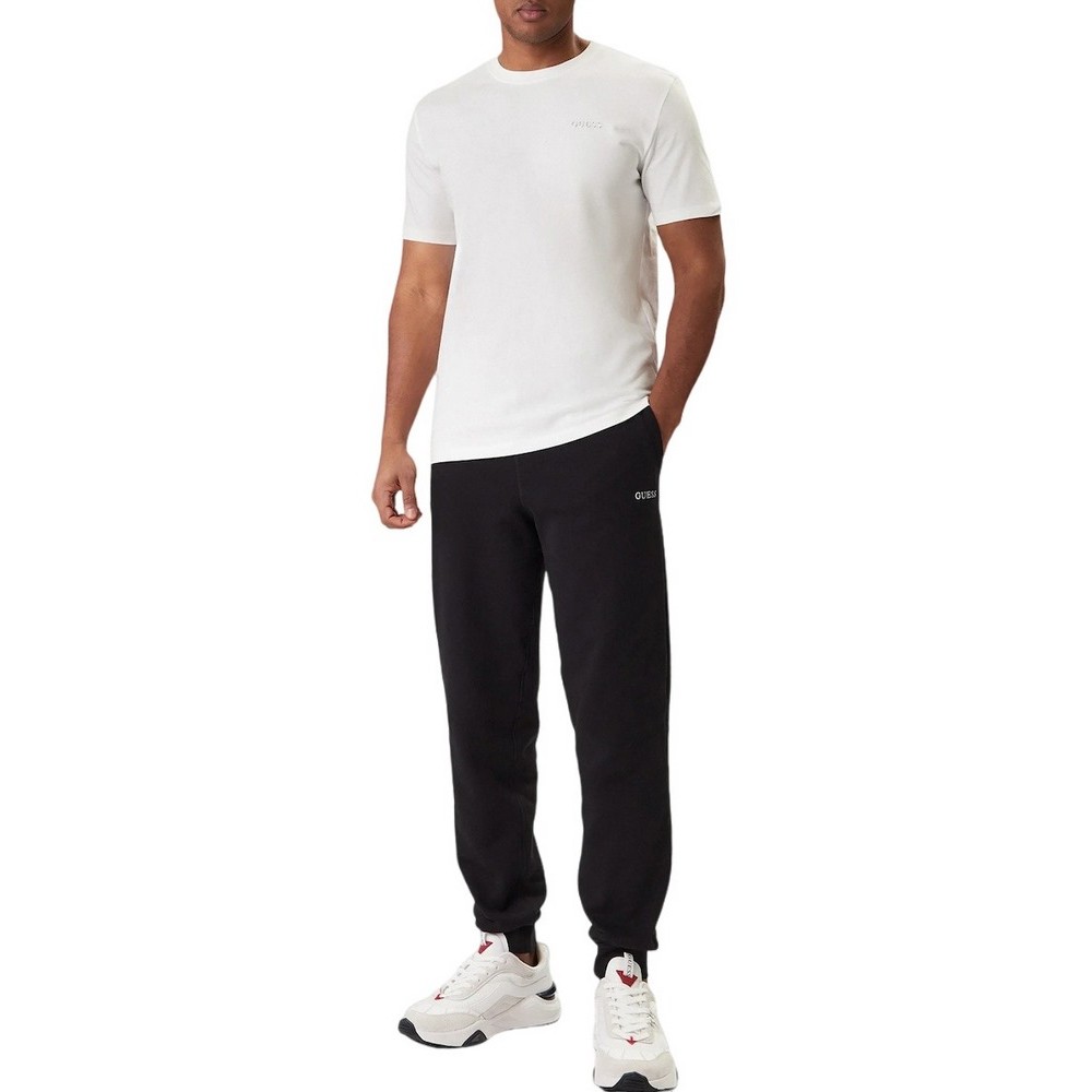 GUESS MARZIO CN T-SHIRT ΜΠΛΟΥΖΑ ΑΝΔΡΙΚΗ WHITE