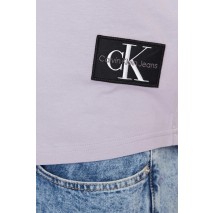 CALVIN KLEIN JEANS BADGE ROUND T-SHIRT ΑΝΔΡΙΚΟ LILA