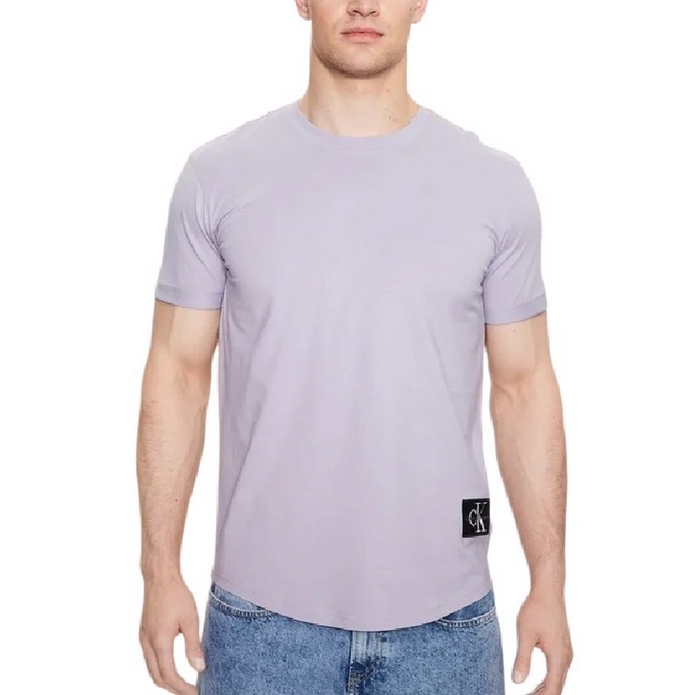 CALVIN KLEIN JEANS BADGE ROUND T-SHIRT ΑΝΔΡΙΚΟ LILA