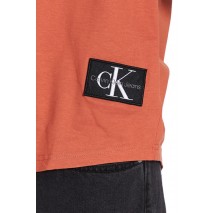 CALVIN KLEIN JEANS BADGE ROUND T-SHIRT ΑΝΔΡΙΚΟ ORANGE