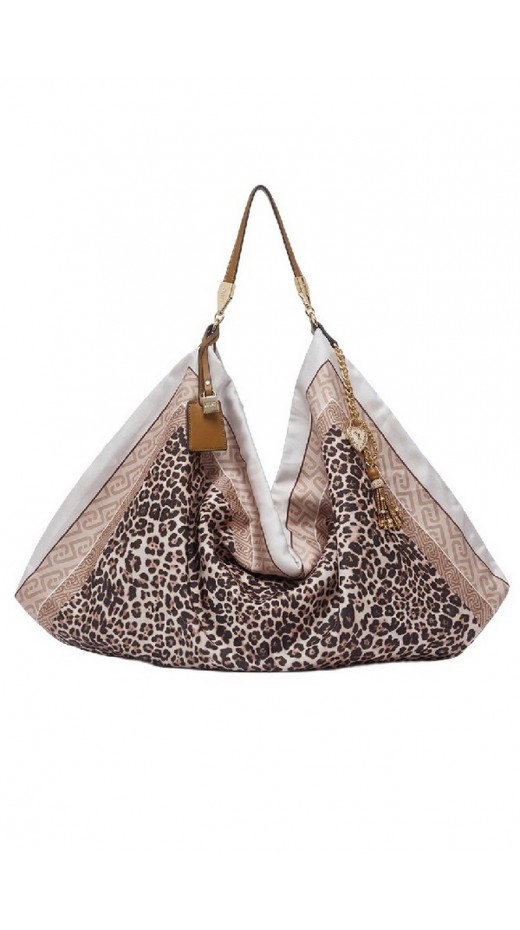 LIU JO FOULARD BAG AA6194T2745 ΤΣΑΝΤΑ ΓΥΝΑΙΚΕΙΑ LEOPARD PRINT