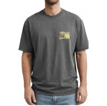 TOMMY JEANS 90S BUBBLE FLAG T-SHIRT ΜΠΛΟΥΖΑ ΑΝΔΡΙΚΗ WASHED BLACK
