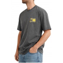 TOMMY JEANS 90S BUBBLE FLAG T-SHIRT ΜΠΛΟΥΖΑ ΑΝΔΡΙΚΗ WASHED BLACK