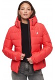 SUPERDRY HOODED SPIRIT SPORTS PUFFER ΜΠΟΥΦΑΝ ΓΥΝΑΙΚΕΙΟ RED