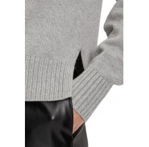 CALVIN KLEIN JEANS INTARSIA LOOSE SWEATER ΜΠΛΟΥΖΑ ΓΥΝΑΙΚΕΙΑ GREY CALVIN KLEIN JEANS INTARSIA LOOSE SWEATER ΜΠΛΟΥΖΑ ΓΥΝΑΙΚΕΙΑ GREY