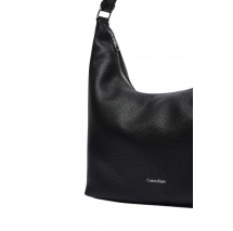 CALVIN KLEIN WEBBING STRAP MD SHOULDER BAG ΤΣΑΝΤΑ ΓΥΝΑΙΚΕΙΑ BLACK