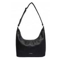 CALVIN KLEIN WEBBING STRAP MD SHOULDER BAG ΤΣΑΝΤΑ ΓΥΝΑΙΚΕΙΑ BLACK