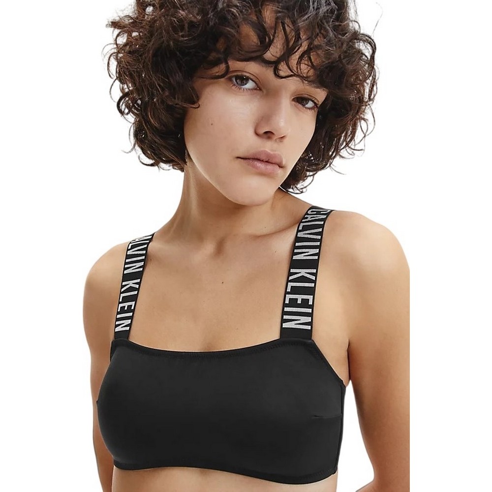 CALVIN KLEIN JEANS BANDEAU-RP ΜΑΓΙΟ ΓΥΝΑΙΚΕΙΟ BLACK