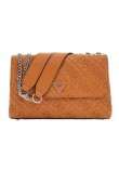 GUESS ADELASIA CNVRTBLE XBODY FLAP ΤΣΑΝΤΑ ΓΥΝΑΙΚΕΙΑ CARAMEL