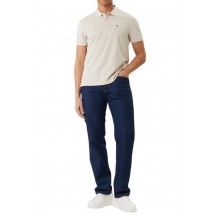 CALVIN KLEIN JEANS CASUAL PIQUE CLASSIC POLO T-SHIRT ΜΠΛΟΥΖΑ ΑΝΔΡΙΚΗ BEIGE