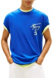 TOMMY JEANS REG CITY SIGN EXT T-SHIRT ΜΠΛΟΥΖΑ ΑΝΔΡΙΚΗ BLUE
