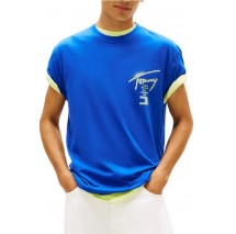 TOMMY JEANS REG CITY SIGN EXT T-SHIRT ΜΠΛΟΥΖΑ ΑΝΔΡΙΚΗ BLUE