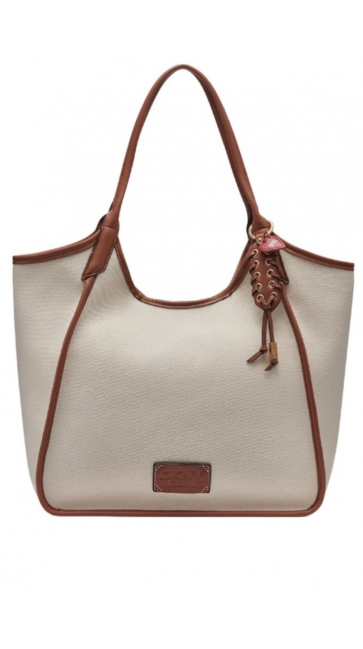 DKNY MARI TOTE R61AYP82 ΤΣΑΝΤΑ ΓΥΝΑΙΚΕΙΑ BEIGE