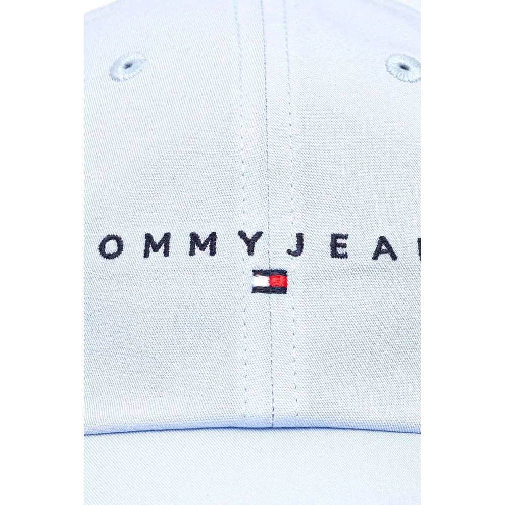 TOMMY JEANS LINEAR LOGO 6 PANEL CAP ΚΑΠΕΛΟ ΓΥΝΑΙΚΕΙΟ CIEL