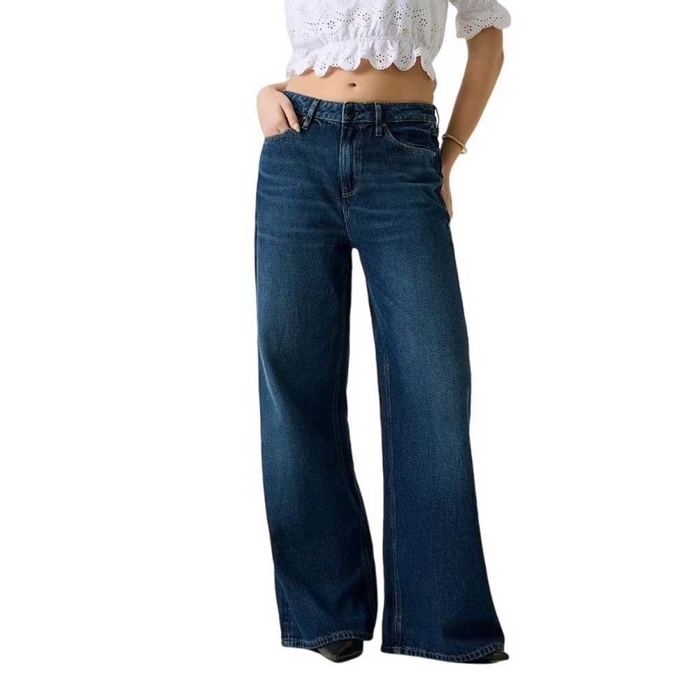 GUESS BELLFLOWER ΠΑΝΤΕΛΟΝΙ ΓΥΝΑΙΚΕΙΟ BLUΕ DENIM