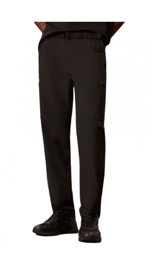CALVIN KLEIN JEANS STRAIGHT NYLON UTILITY TECH PANT ΠΑΝΤΕΛΟΝΙ ΑΝΔΡΙΚΟ BLACK