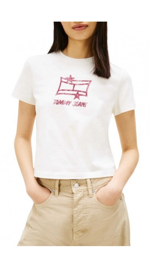 TOMMY JEANS REG SH TOMMY STAR TEE T-SHIRT ΜΠΛΟΥΖΑ ΓΥΝΑΙΚΕΙΑ ECRU
