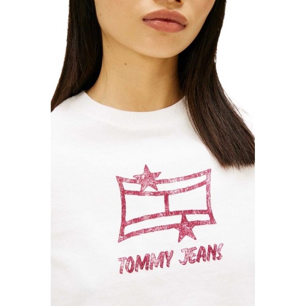 TOMMY JEANS REG SH TOMMY STAR TEE T-SHIRT ΜΠΛΟΥΖΑ ΓΥΝΑΙΚΕΙΑ ECRU