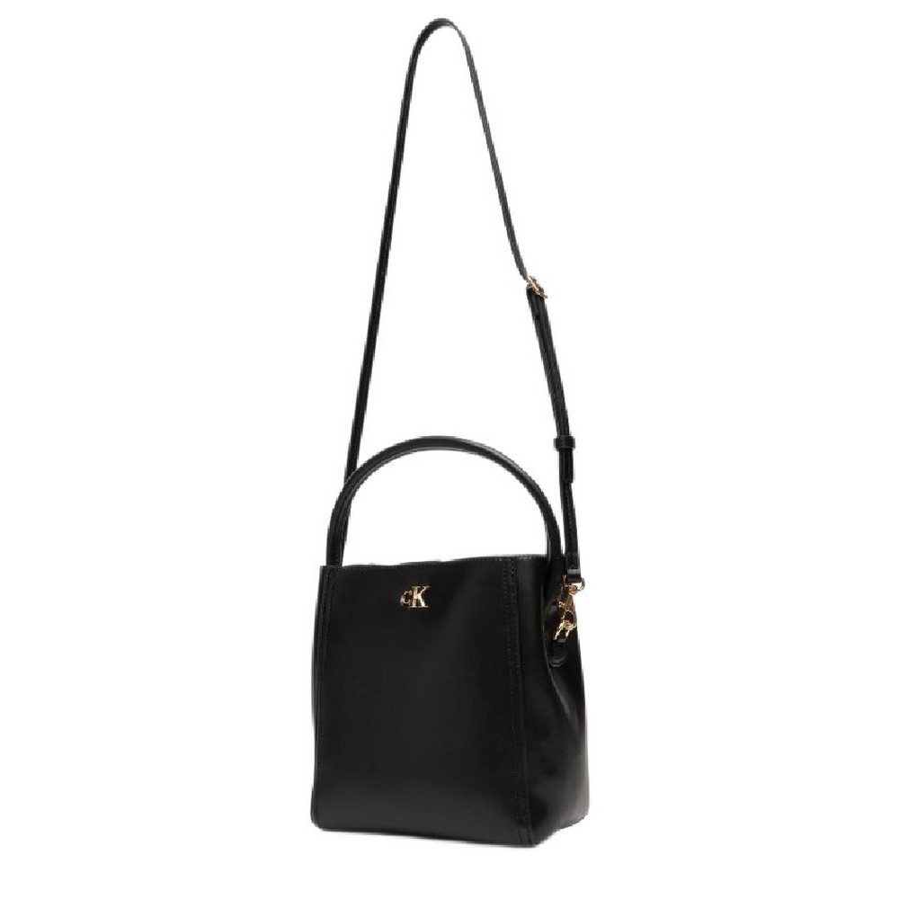 CALVIN KLEIN BUCKET WITH STRAP ΤΣΑΝΤΑ ΓΥΝΑΙΚΕΙΑ BLACK