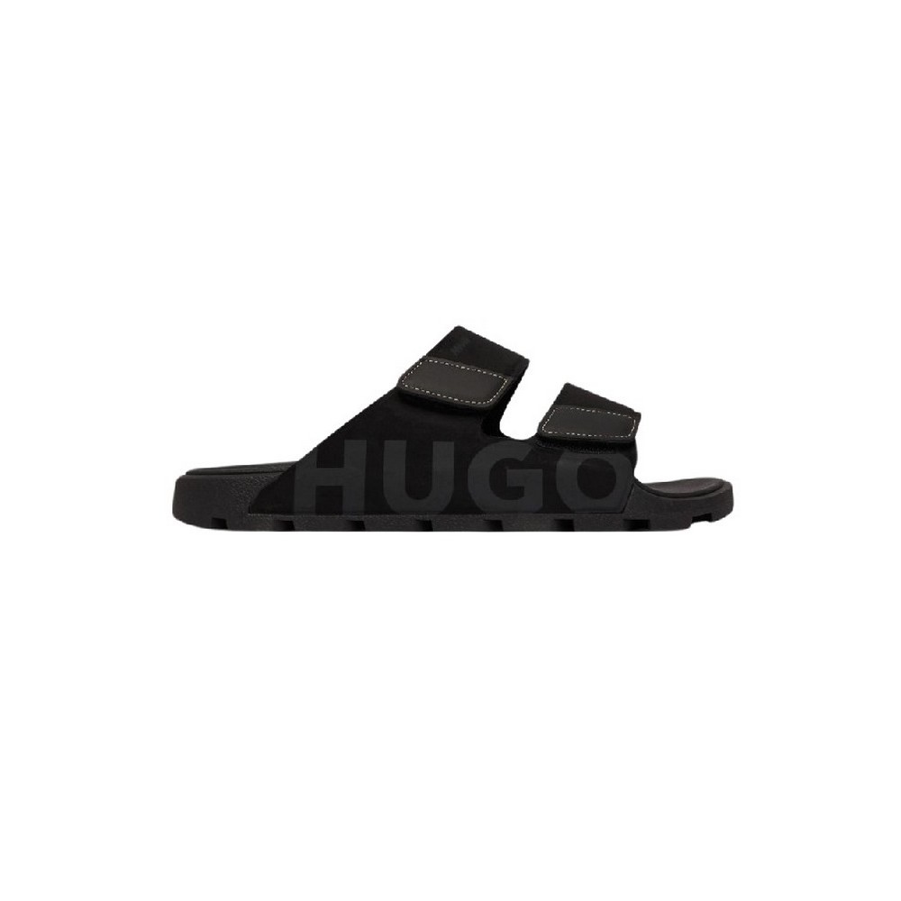 HUGO BOSS EVANDR SAND MFPU CASUAL SLIP-ONS ΠΑΝΤΟΦΛΑ ΑΝΔΡΙΚΗ BLACK