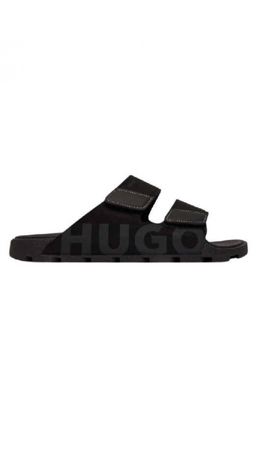 HUGO BOSS EVANDR SAND MFPU CASUAL SLIP-ONS ΠΑΝΤΟΦΛΑ ΑΝΔΡΙΚΗ BLACK