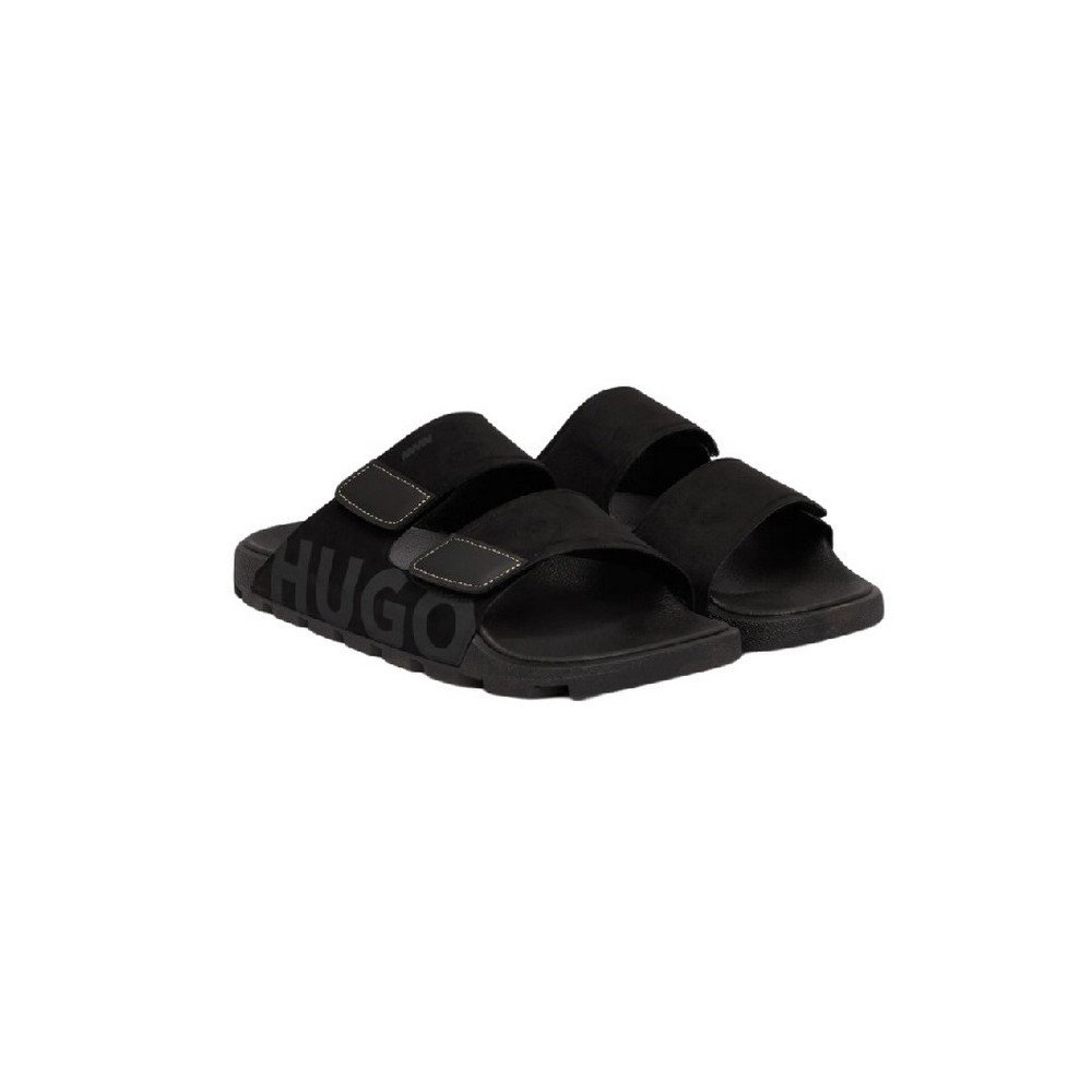 HUGO BOSS EVANDR SAND MFPU CASUAL SLIP-ONS ΠΑΝΤΟΦΛΑ ΑΝΔΡΙΚΗ BLACK