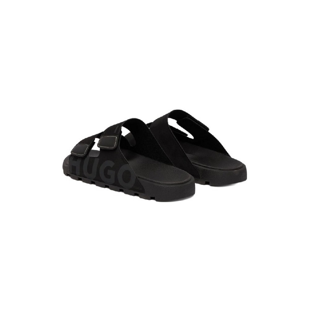 HUGO BOSS EVANDR SAND MFPU CASUAL SLIP-ONS ΠΑΝΤΟΦΛΑ ΑΝΔΡΙΚΗ BLACK