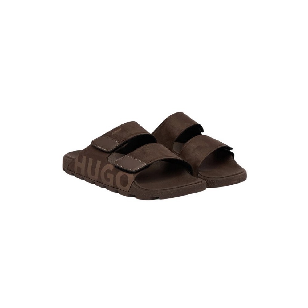 HUGO BOSS EVANDR SAND MFPU CASUAL SLIP-ONS ΠΑΝΤΟΦΛΑ ΑΝΔΡΙΚΗ BROWN