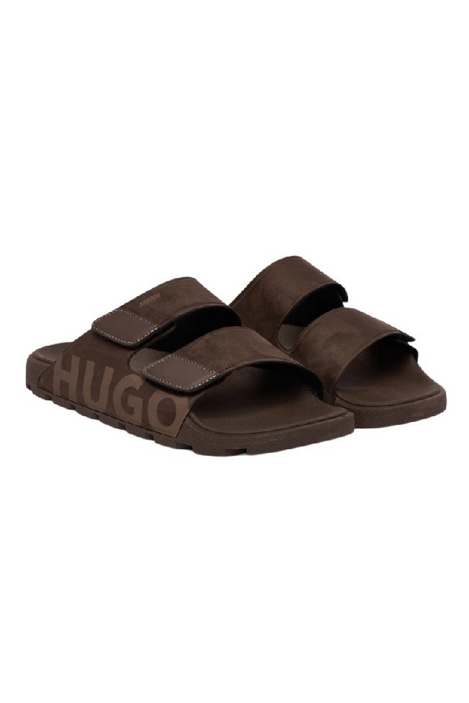 HUGO BOSS EVANDR SAND MFPU CASUAL SLIP-ONS ΠΑΝΤΟΦΛΑ ΑΝΔΡΙΚΗ BROWN