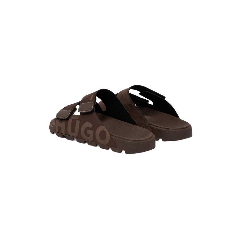 HUGO BOSS EVANDR SAND MFPU CASUAL SLIP-ONS ΠΑΝΤΟΦΛΑ ΑΝΔΡΙΚΗ BROWN
