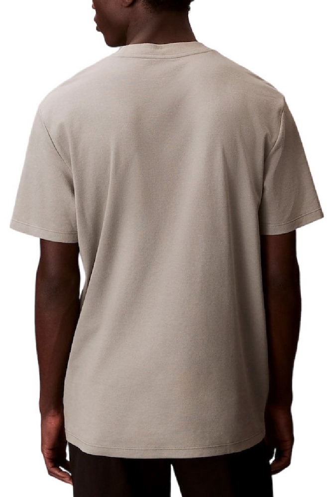 CALVIN KLEIN TECH INTERLOCK CREWNK TEE T-SHIRT ΜΠΛΟΥΖΑ ΑΝΔΡΙΚΗ KHAKI