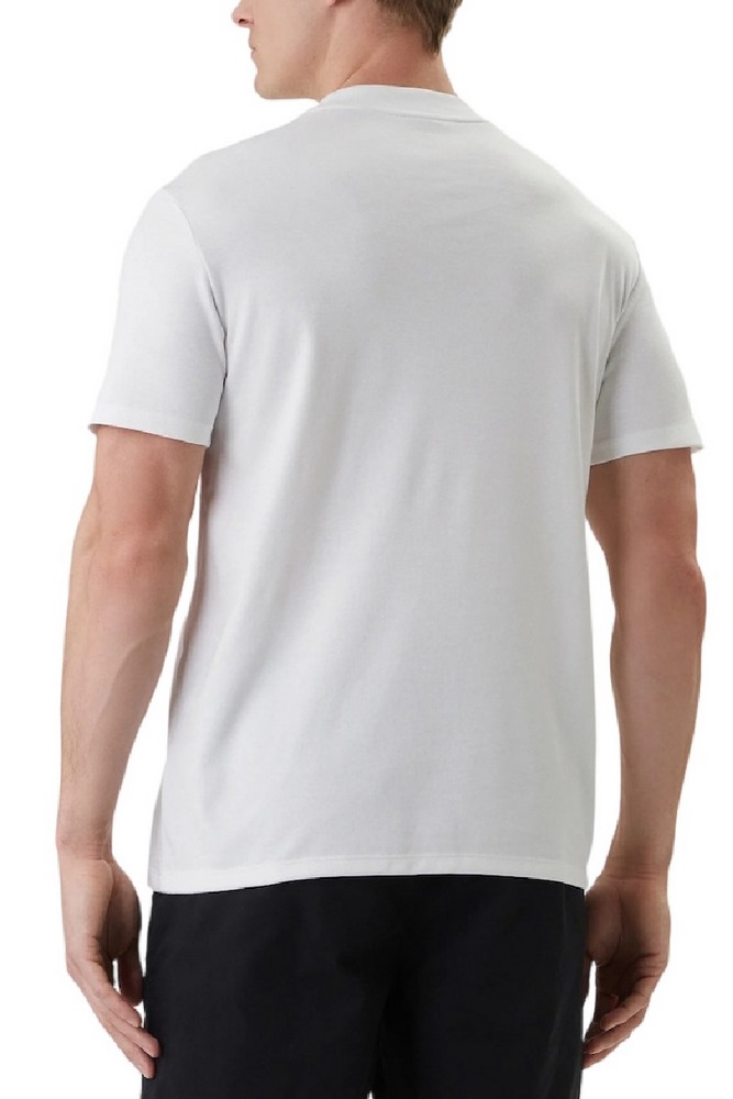 CALVIN KLEIN TECH INTERLOCK CREWNK TEE T-SHIRT ΜΠΛΟΥΖΑ ΑΝΔΡΙΚΗ BRIGHT WHITE
