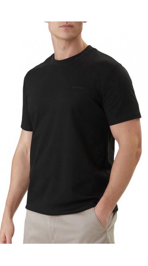 CALVIN KLEIN TECH INTERLOCK CREWNK TEE T-SHIRT ΜΠΛΟΥΖΑ ΑΝΔΡΙΚΗ BLACK