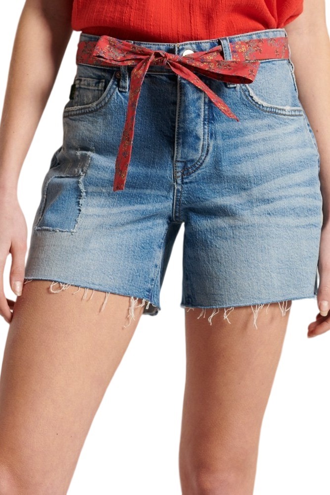 ΣΟΡΤΣ BASIC W MID RISE SLIM DENIM ΓΥΝΑΙΚΕΙΟ SUPERDRY BLUE