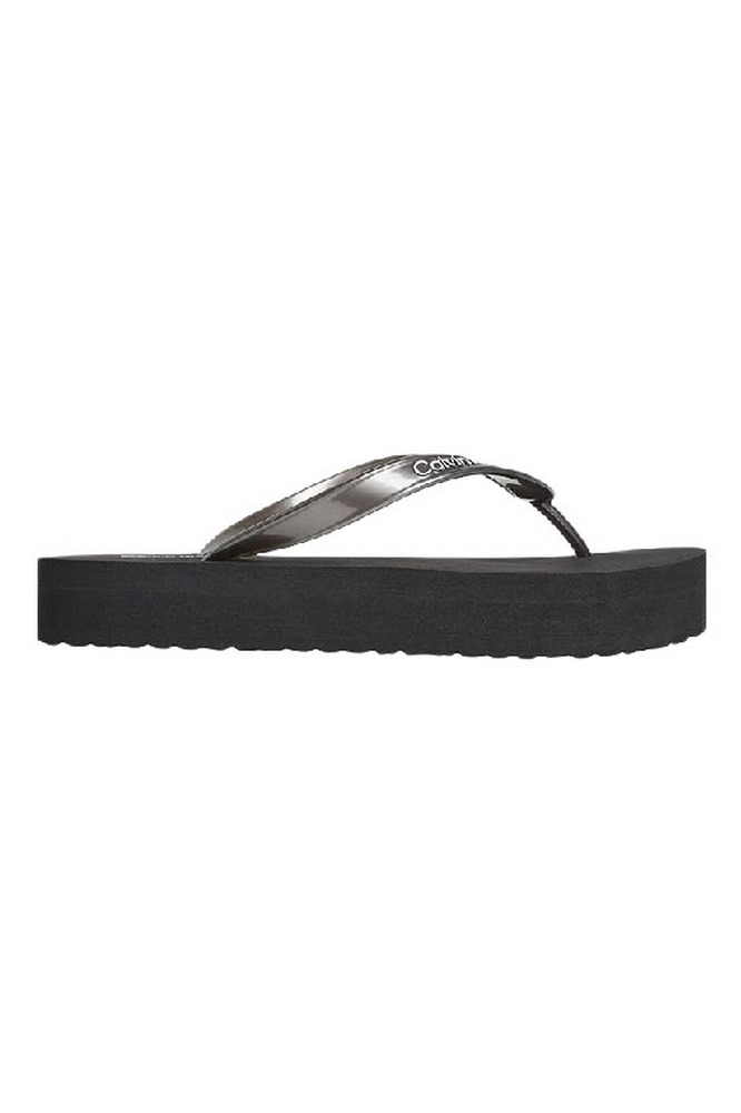 CALVIN KLEIN FLATFORM FLIP FLOP MET TPU ΠΑΝΤΟΦΛΑ ΓΥΝΑΙΚΕΙΑ BLACK
