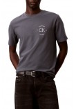 CALVIN KLEIN JEANS 20S APRIL GRAPHIC SEASONAL T-SHIRT ΜΠΛΟΥΖΑ ΑΝΔΡΙΚΗ GREY