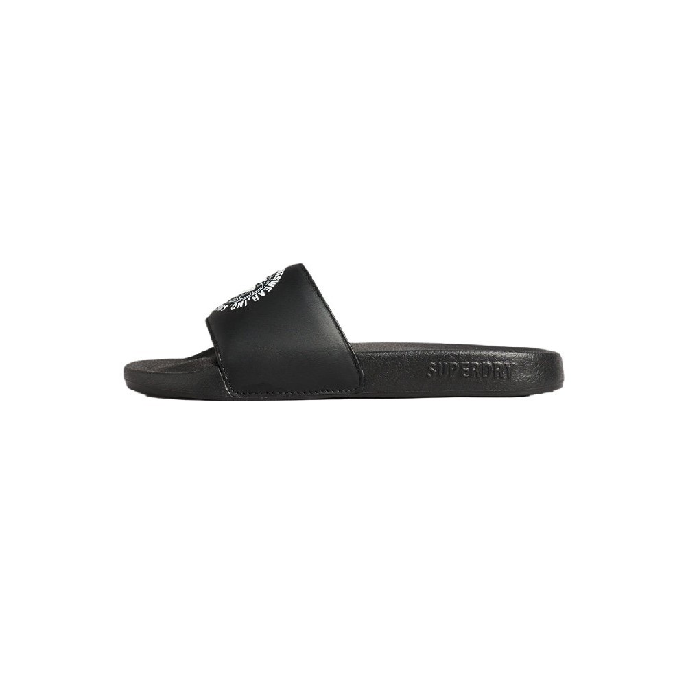 ΠΑΝΤΟΦΛΑ CODE PRINTED POOL SLIDE  ΑΝΔΡΙΚΗ SUPERDRY BLACK