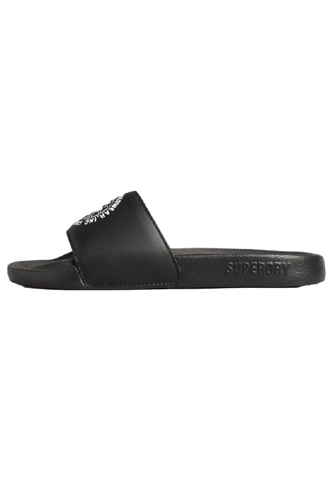 ΠΑΝΤΟΦΛΑ CODE PRINTED POOL SLIDE  ΑΝΔΡΙΚΗ SUPERDRY BLACK