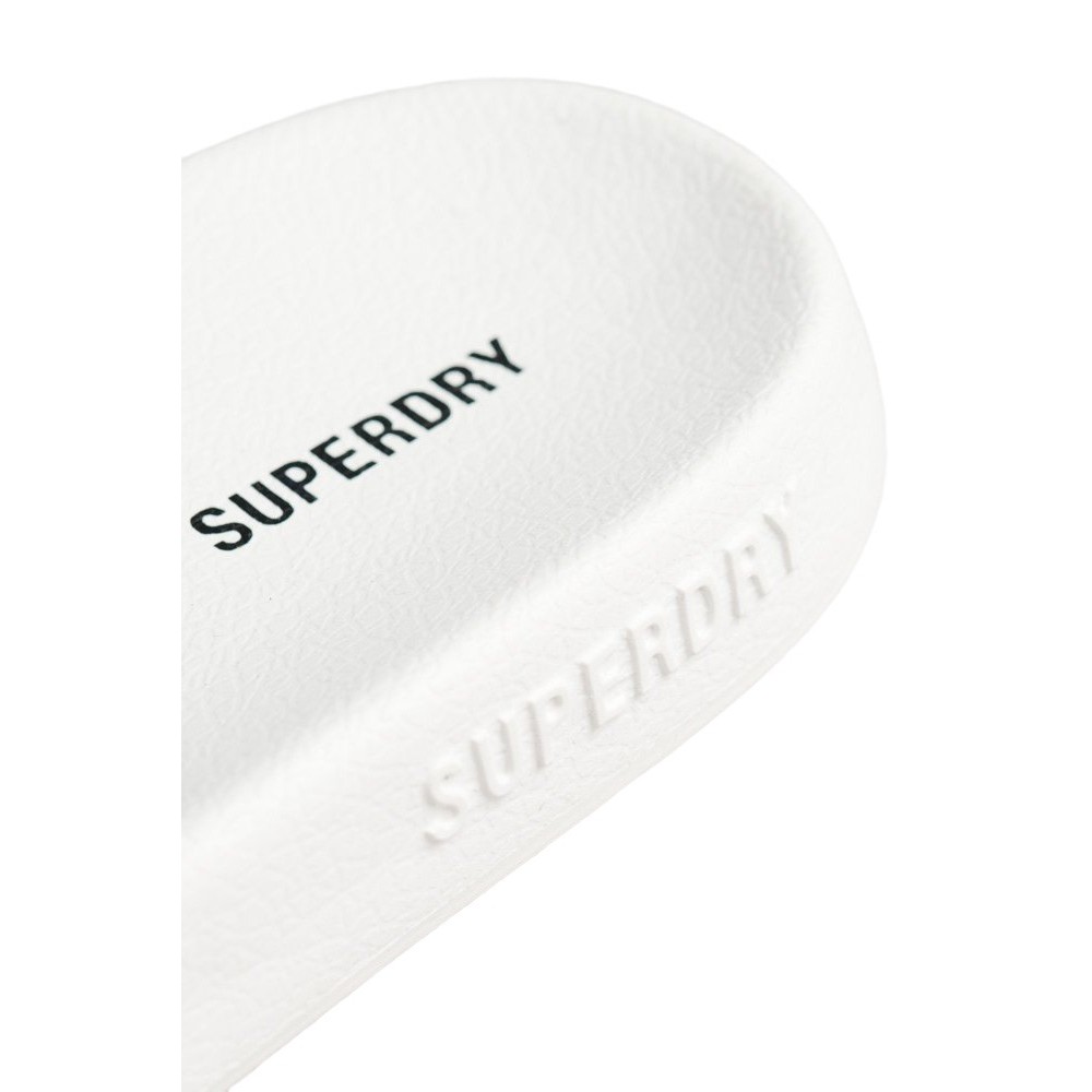 ΠΑΝΤΟΦΛΑ CODE PRINTED POOL SLIDE  ΑΝΔΡΙΚΗ SUPERDRY WHITE